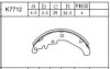 ASIMCO K7712 Brake Shoe Set